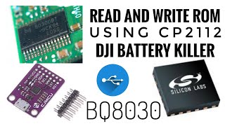 CP2112 and DJI Battery Killer Rewrite BQ8030 ROMquot Laptop battery data retrieval  BMS HACK [upl. by Colly76]