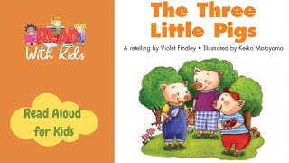 The Three Little Pigs  Read aloud story in full screen with music and sound effects [upl. by Cohn]