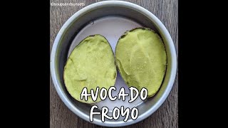 Avocado Frozen Yogurt  Instant FroYo Ice cream recipe  shorts [upl. by Blondie932]