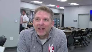 Full interview with Bishop Luers girls basketball coach Mark Pixley at IHSAA girls state finals pres [upl. by Aissak]