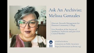 Ask An Archivist Day 2021  Interview with Melissa Gonzales [upl. by Aisanahta941]