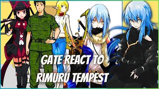 GATE React To Rimuru Tempest AU  Gacha Reaction  Rimuru x Luminous [upl. by Arait]