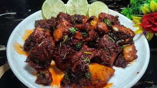 Spicy Chicken Garlic Recipe  Juice Chicken Garlic Rost Recipe  Easy Chicken Starter Recipe [upl. by Haida]