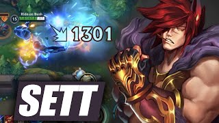 Wild Rift Sett Baron Lane Gameplay in Season 14 Build amp Runes [upl. by Enilrae]