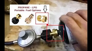 Using a PROPANE 1 Lb Fuel adapter in Emergencies or   Parts used Below in info area [upl. by Adnylg812]