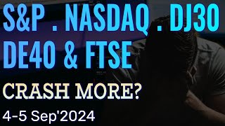 Will Indices Crash More Today Dow Jones  Nasdaq  SampP500  DE40 Germany  FTSE100  Forecast 4 Sep [upl. by Siletotsira207]