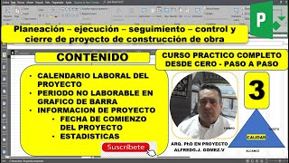 PLANEACION Y CONTROL DE OBRA  PROJECT [upl. by Rahel]