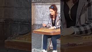 Girl playing the Zither in Venice [upl. by Aisereht]