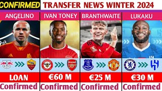 ALL CONFIRMED AND RUMOURS WINTER TRANSFER NEWSDONE DEALS✔TONEY TO ARSENALLUKAKU TO ALHILAL [upl. by Yenterb]