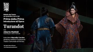 Prima della Prima  Turandot con Alberto Mattioli [upl. by Ellevart]