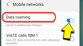 Samsung Me Data Roaming Kaise Kare  How To Enable Data Roaming In Samsung [upl. by Nwahsyt]