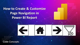 page navigation using buttons in power bi  power bi page navigation menu [upl. by Lladnor]