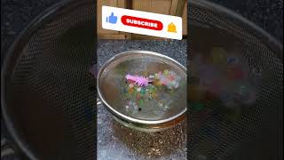 Frozen Orbeez vs Hot water trending shorts science EXperiment experiment arena [upl. by Gonick115]