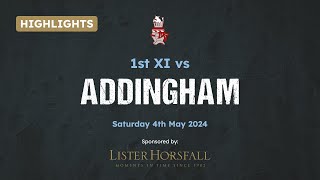 Ilkley CC 1st XI vs Addingham  HIGHLIGHTS  Saturday 4th May 2024 [upl. by Acimahs]