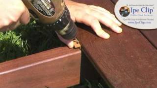 Ipe Clip® Hidden Deck Fastener Installation Instructions [upl. by Anirdua]