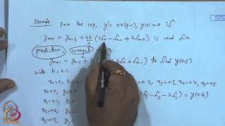 Mod14 Lec14 Predictor  Corrector Methods [upl. by Svend175]