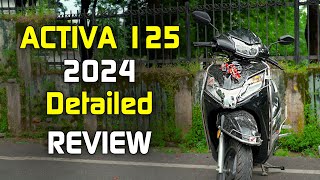 New Activa 125 BS6 2024 Detailed Review  Activa 125 Price [upl. by Yanttirb]