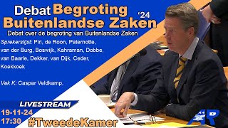 Terugkijken Debat over begroting Buitenlandse Zaken 1e termijn Kamer  Tweede Kamer [upl. by Bruno]