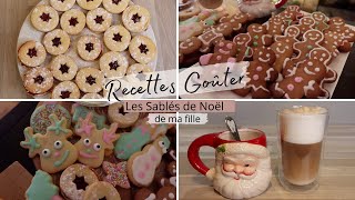 Recettes pour un Goûter Sablés de Noël simple rapide efficace [upl. by Ynafetse]