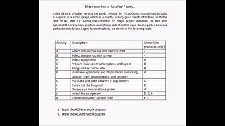 Project Management  Network Diagram  Example 1 [upl. by Onaivatco]