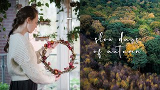 Making a Wreath  Time in the Garden  Cooking Dinner  Cosy Slow Living Vlog [upl. by Tarrah]