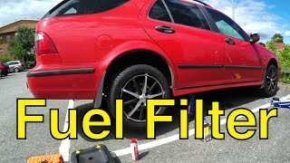 Saab 95 DIY Fuel Filter Replacement  Trionic Seven [upl. by Pris]