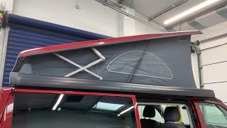 How to operate the VW California Manual Roof [upl. by Imik]