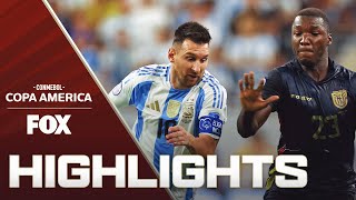 Argentina vs Ecuador Highlights  2024 Copa América  Quarterfinals [upl. by Abbub732]