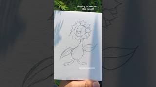 Sketching Sunflora from pokemon 🦋colouring in next part subscribe sketch sketching [upl. by Asenev]