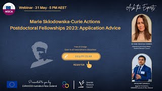 2023 Application Advice for Marie SklodowskaCurie Actions Postdoctoral Fellowships [upl. by Nirmak30]