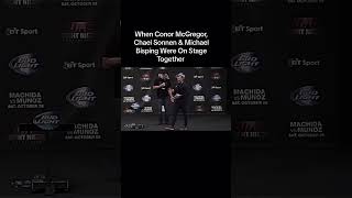 Sonnen Bisping and Mcgregor together ufc chaelsonnen conormcgregor michaelbisping [upl. by Anneyehc]