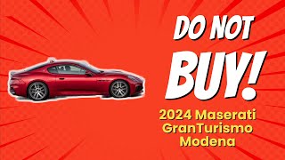 🚗 2024 Maserati GranTurismo Modena  10 Shocking Reasons Not to Buy [upl. by Yrekcaz]