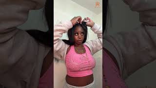 Relaxed Yaki Wig w Vpart design for beginners ILIKEHAIR [upl. by Rolan]