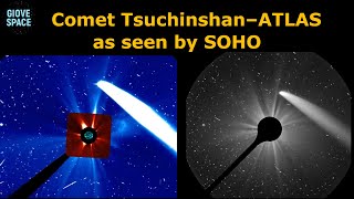 COMET TSUCHINSHAN–ATLAS AS SEEN BY SOHO – ESA – NASA – SOLAR AND HELIOSPHERIC OBSERVATORY [upl. by Ingrid]