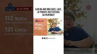 Ilan ba ang mga SUCs LUCs at Private Institutions sa Pilipinas [upl. by Earised]