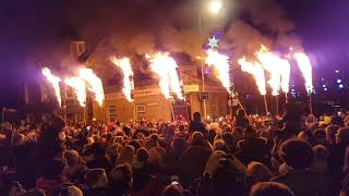 20172018 New Year Fireworks and Flambeaux Comrie Perthshire [upl. by Weiss762]