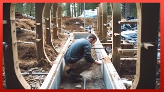 Family Builds Amazing Mountain House in 30 Months  Start to Finish Construction woodjunkieyt [upl. by Laet]