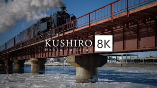 short ver 2023 KUSHIRO Hokkaido Japan in 8K  釧路 winter [upl. by Ollie]