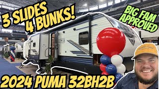 2024 Puma 32BH2B  3 Slide RV for a HUGE FAMILY [upl. by Anauj]