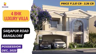 JRC Palladio ☎919870312902  4 BHK Villas For Sale on sarjapur Road Bangalore villas [upl. by Latsyrhc354]