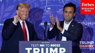 FULL Trump Holds Campaign Rally In New Hampshire With Vivek Ramaswamy After Iowa Caucus Victory [upl. by Irvin]