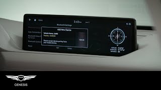 Pairing Your Bluetooth Device  Genesis G80 and GV80  HowTo  Genesis USA [upl. by Shuler]