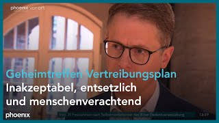 Carsten Linnemann zum Treffen von AfDPolitikern mit Rechtsextremen am 110124 [upl. by Lesh856]