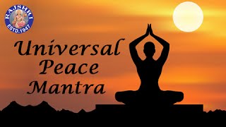 Universal Peace Mantra With Lyrics  Om Purnamadah  11 Times  Spiritual Chants [upl. by Akcimahs202]