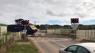 Gwinear Road Level Crossing Cornwall 10092018 [upl. by Plante]