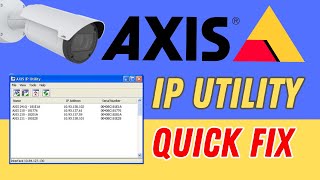 Axis IP Utility not showing camera WATCH ME FIXING IT [upl. by Gertrude285]