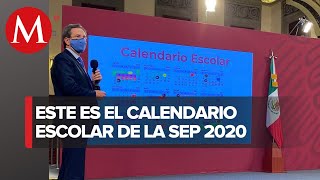 SEP presenta calendario escolar 20202021 [upl. by Annmaria]