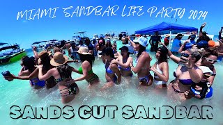 SANDBAR LIFE PARTY 2024 Epic Day at Sands Cut SANDBAR Fiesta en Miami [upl. by Aiyotal]