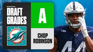 2024 NFL Draft Grades Dolphins select Chop Robinson No 21 Overall  CBS Sports [upl. by Enajharas869]