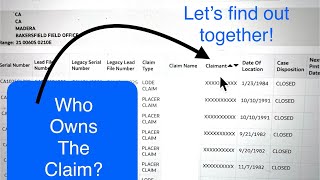 How to find out who owns the mining claimStep by step guide Buying or prospecting a claim must see [upl. by Atiekan219]